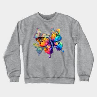 Rainbow Butterflies Crewneck Sweatshirt